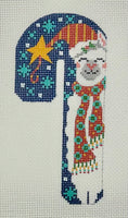 Dark Blue Llama Candy Cane with stitch guide
