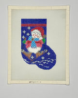 Skiing Snowman Mini Sock
