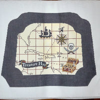 Treasure Map Child's Rocking Chair Seat