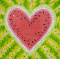 Watermelon Heart Square
