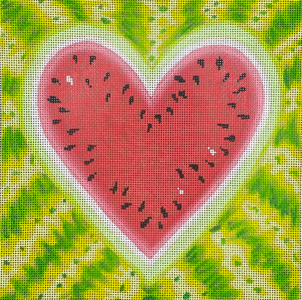Watermelon Heart Square