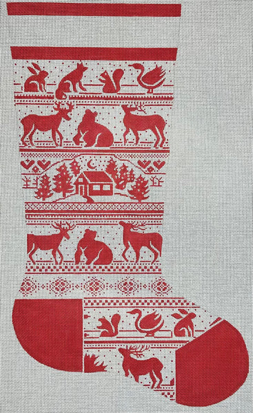 Nordic Needlepoint Christmas Stocking Kit