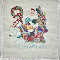 Large Santa on Polar Bear