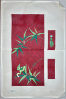 Fretwork With Bamboo and Frog Clutch
