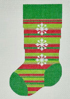 Red/Green Snow Mini Sock
