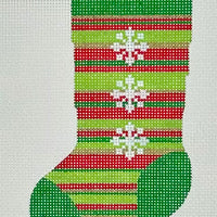 Red/Green Snow Mini Sock