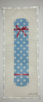 Polka Dot & Bow Eyeglass Case Blue
