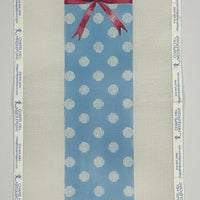Polka Dot & Bow Eyeglass Case Blue