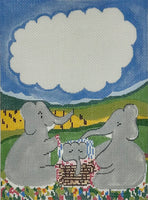 Elephant Birth Announcement
