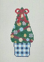 Festive Gingham Planter

