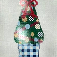 Festive Gingham Planter
