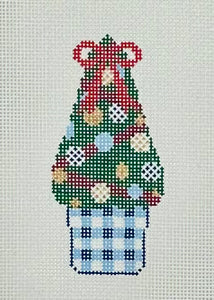 Festive Gingham Planter