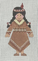 Indian Girl with stitch guide
