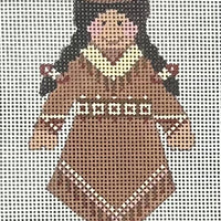 Indian Girl with stitch guide