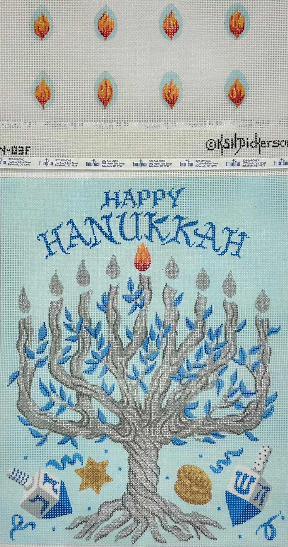 Menorah Set - Tree of Life with Individual Flames