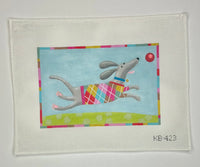 Dog in Argyle Sweater
