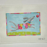 Dog in Argyle Sweater