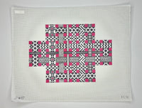 Black & White & Pink Ribbons Brick Cover
