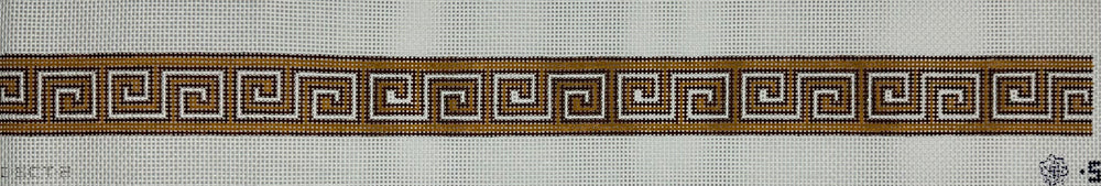 Brown Greek Key Knot Headband (canvas only)