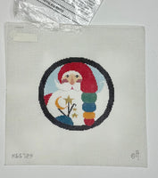 Santa Circle with Stars with stitch guide
