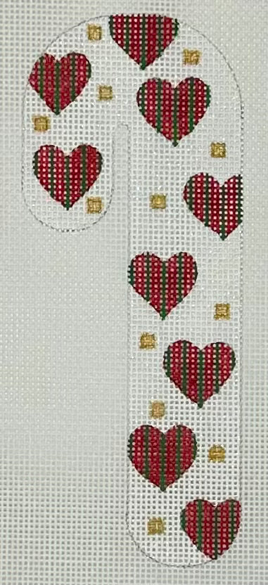 Hearts Candy Cane