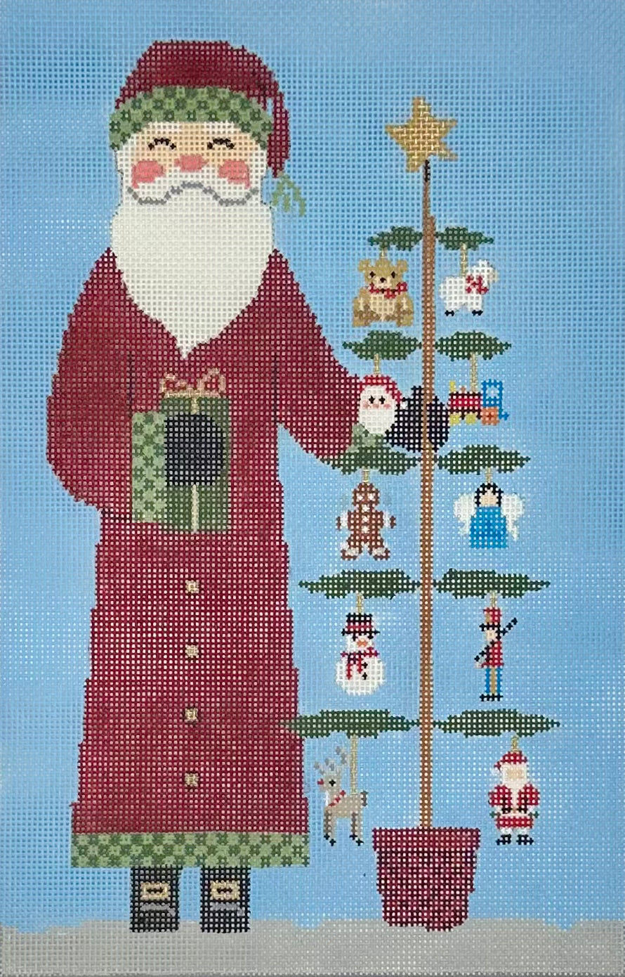 Santa with Toy Tree