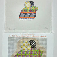 Three Mice/Plaid Halloween Mouse with stitch guide