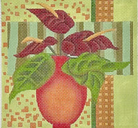Potted Floral Square
