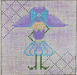 Purple Lady with stitch guide