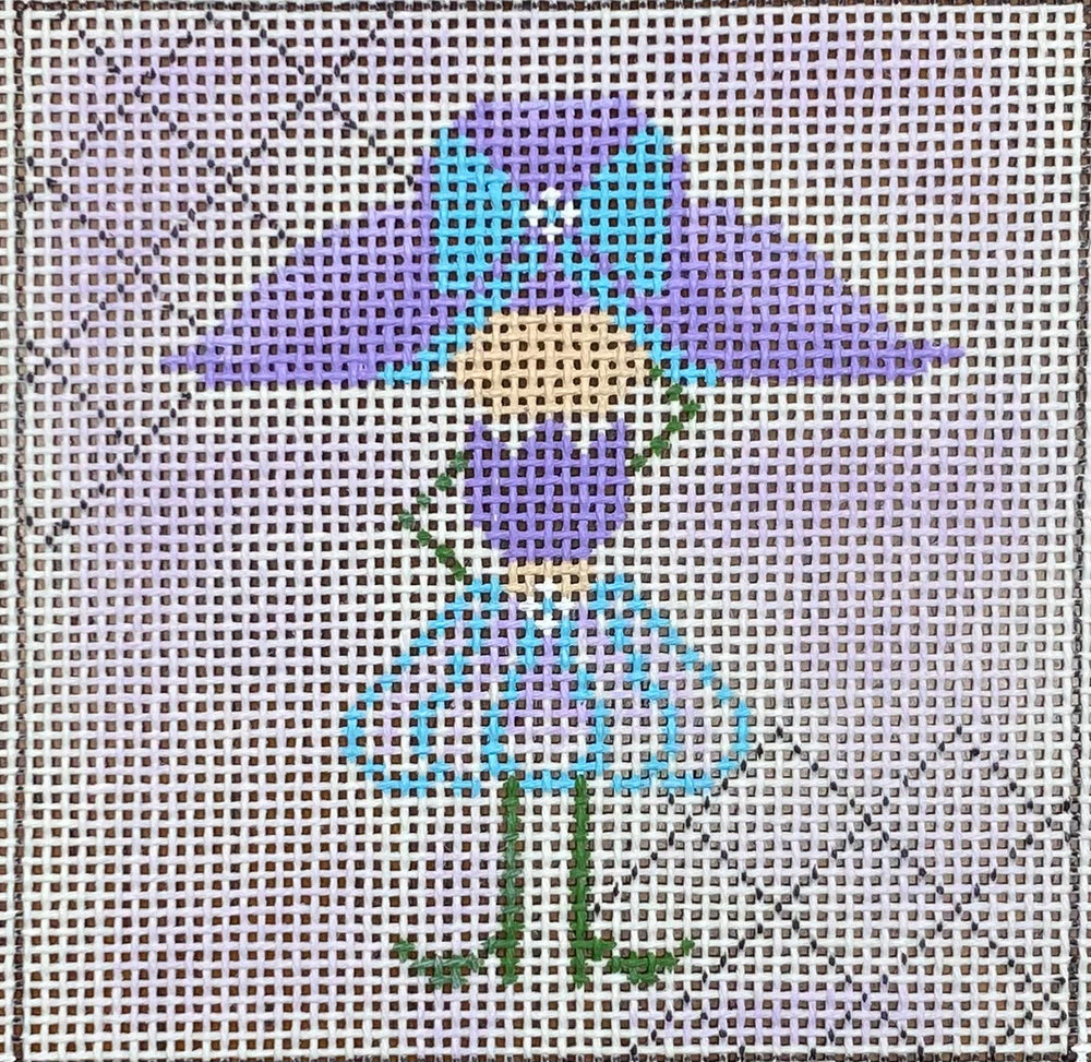 Purple Lady with stitch guide