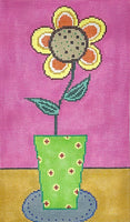 Flower in Green Vase
