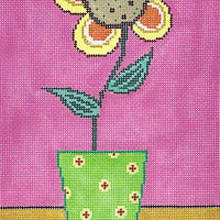 Flower in Green Vase