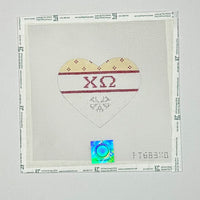 Chi Omega Heart

