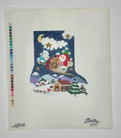 Santa's Sleigh Midi Sock
