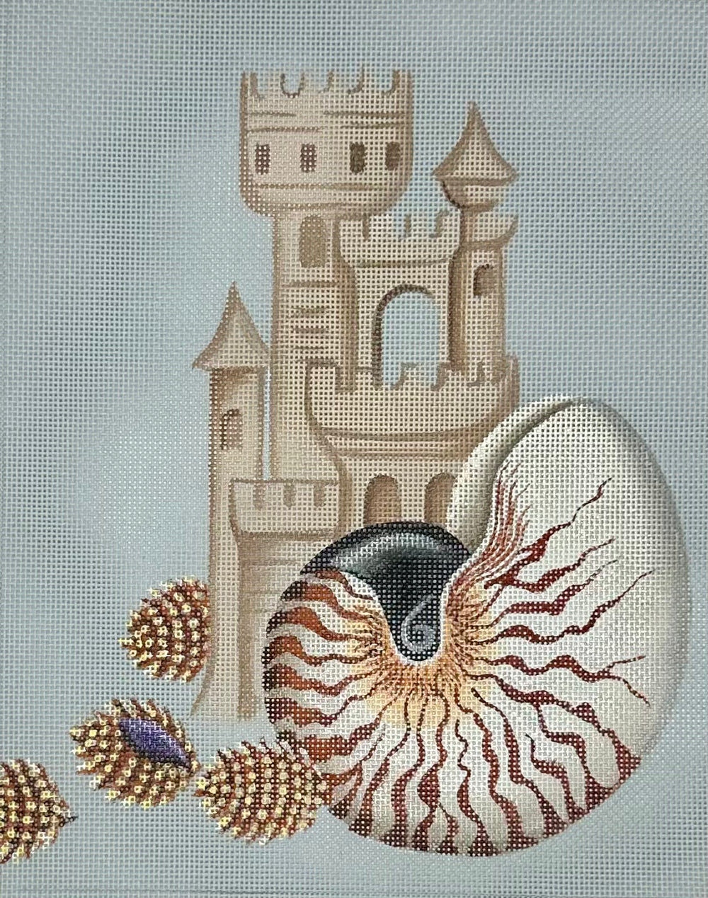 Chambered Nautilus Sandcastle