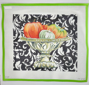 Elegant Pumpkins in Urn