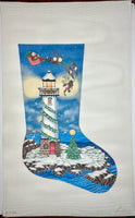 Santa & the Lighthouse Stocking
