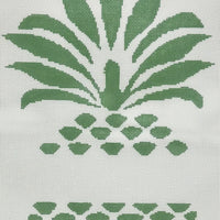 Pineapple Stencil Pillow in Green