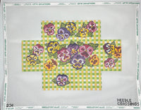 Pansy Gingham Brick Cover
