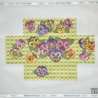 Pansy Gingham Brick Cover
