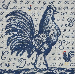 Toile Rooster Blue