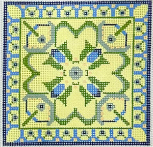 Knot Garden Biscornu with stitch guide