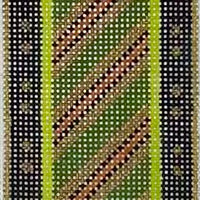 Halloween Ribbon Candy - Green & Gold Stripes