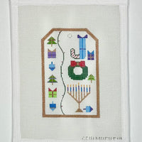 Joy Tag with stitch guide