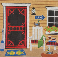 Lake House Doorway with stitch guide
