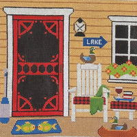 Lake House Doorway with stitch guide