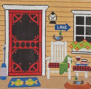 Lake House Doorway with stitch guide