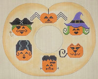 Pumpkin Wreath with stitch guide
