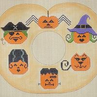 Pumpkin Wreath with stitch guide
