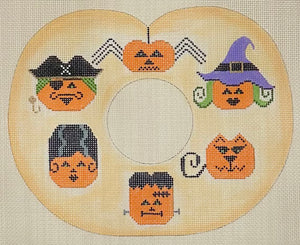 Pumpkin Wreath with stitch guide
